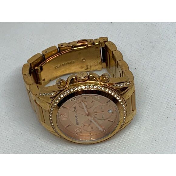 Michael Kors MK5263 Women Stainless Steel Analog Rose Gold Dial Wrist Watch E288 - Picture 7 of 11